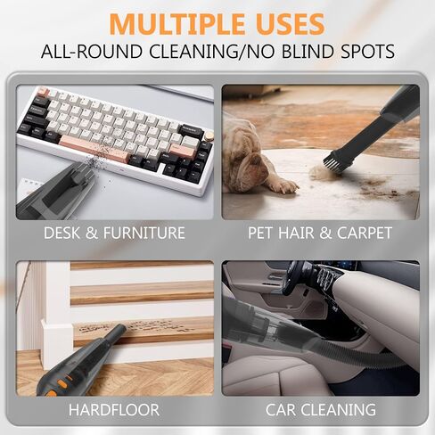 Handheld Vacuum Cordless Cleaner, Lightweight Portable Hand Vacuum Cordless Rechargeable with Charging Dock, 20 Mins Runtime,Wet Dry Hand Vac for Home, Office, Car Cleaning in Saudi Arabia