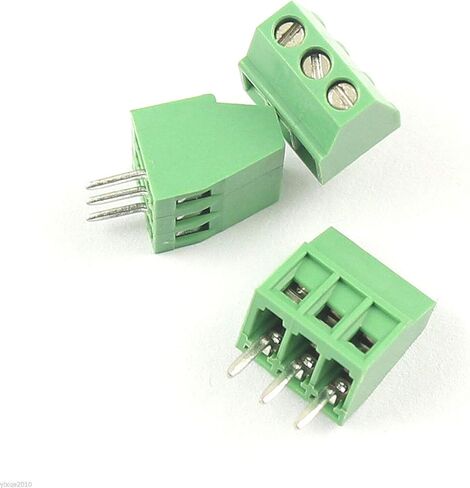 20 قطعة 3 دبوس (3 القطب) المكونات في المسمار محطة كتلة موصل 3.81 مللي متر لوحة الملعب PCB جبل لتقوم بها بنفسك in Saudi Arabia