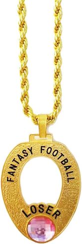 Fantasy Football Loser Chain Medal Last Place Toilet Bowl Trophy Award Neck Chain in Saudi Arabia