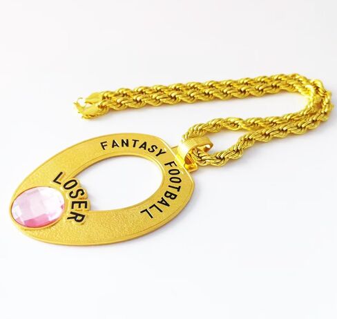 Fantasy Football Loser Chain Medal Last Place Toilet Bowl Trophy Award Neck Chain in Saudi Arabia