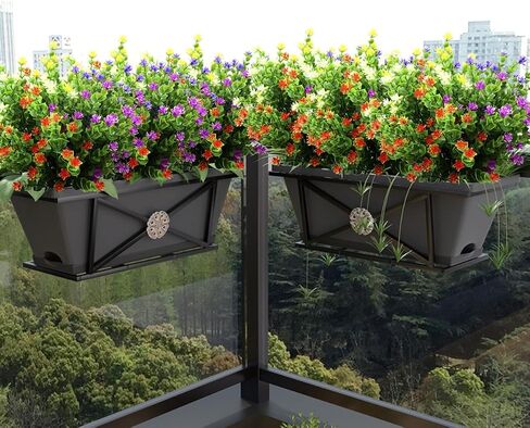 10 Pcs Artificial Flowers, Fake Outdoor Flowers UV Resistant, Lifelike Plastic Flowers for Indoor Outdoors Home Office Garden Wedding Sidewalk Trim Christmas Decorations(Mixture) in Saudi Arabia