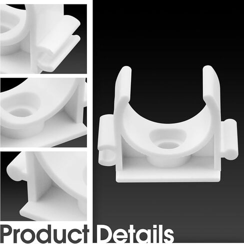 20 قطعة من مشبك أنابيب المياه PVC، 3/4 بوصة (20 مم) مشابك أنابيب ID على شكل حرف U لأنابيب المياه، وشماعة خرطوم الأنابيب تدعم أنابيب Pex (20 مم) in Kuwait