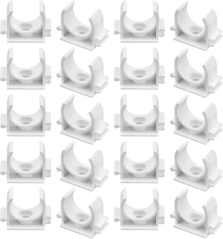 20 قطعة من مشبك أنابيب المياه PVC، 3/4 بوصة (20 مم) مشابك أنابيب ID على شكل حرف U لأنابيب المياه، وشماعة خرطوم الأنابيب تدعم أنابيب Pex (20 مم) in Kuwait
