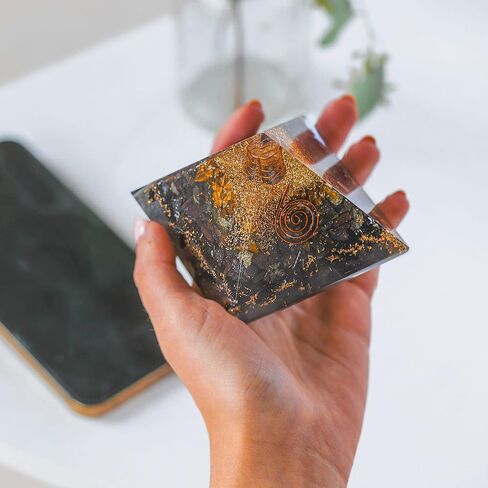 Selenite XL 85MM Orgone Energy Generator Pyramid (Selenite, XL 85MM) in Saudi Arabia