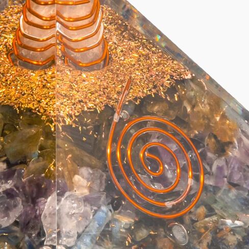 Selenite XL 85MM Orgone Energy Generator Pyramid (Selenite, XL 85MM) in Saudi Arabia