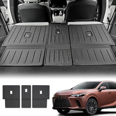 أغطية ظهر مقعد بطانة البضائع لملحقات لكزس RX350 2023 2024، سجاد سيارة TPE مناسب لجميع الأحوال الجوية، سجادة صندوق السيارة تناسب لكزس RX350/RX350h/RX500h (غير مناسبة RX450h) in Kuwait