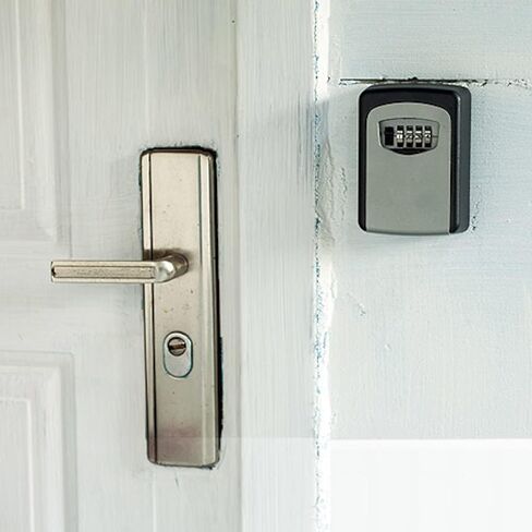 JacobsParts 4 Digit Combination Security Key Lock Box Waterproof Key Storage Lockbox Wall Mount 6 Key Extra Large Capacity for House Key, Car Key, ID Card in Kuwait