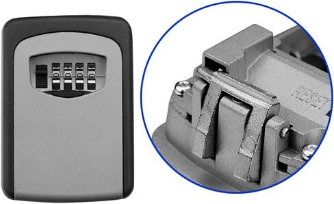 JacobsParts 4 Digit Combination Security Key Lock Box Waterproof Key Storage Lockbox Wall Mount 6 Key Extra Large Capacity for House Key, Car Key, ID Card in Kuwait