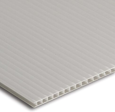 Falken Design COR-WT-4MM/3648 Coroplast Sign Board, Corrugated Fluted Plastic Sheet 4mm (0.157") 36" x 48" - White, Plastic in Saudi Arabia