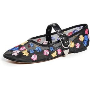 3.1 Phillip Lim Women's ID Flowerworks Mesh Mary Jane Flats