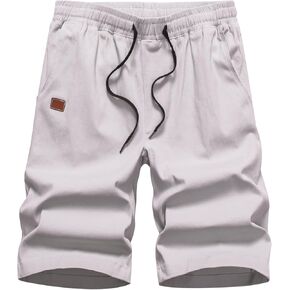 شورت رجالي كاجوال من DELCARINO بخصر مطاطي مريح ورباط كلاسيكي قابل للتمدد in Kuwait