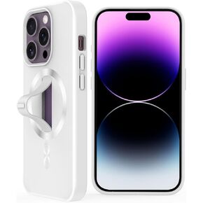 AUROX Magnetic Case for iPhone 15 Case, Compatible with MagSafe, Shockproof Military-Grade Protection Phone Case, Iridescent Translucent Matte Slim Protective Phone Cover, Gradient Gray Black in Kuwait