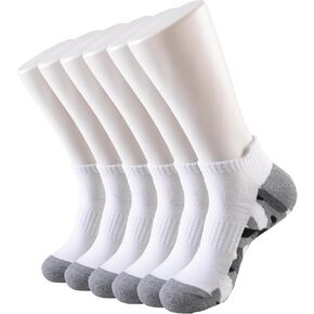JOYNÉE 6 Pairs Mens Ankle running Socks Men Low Cut Athletic Socks with Tab
