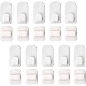 10 Set Remote Control Holder Hook Wall Mount Self Adhesive TV Air Conditioner Remote Control Hook