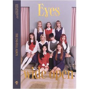Twice - Eyes Wide Open (Retro Version) 2nd Album CD-R+Cover+Photobook+Lyric Folded Poster+Photocard+Message Card+D.I.Y Sticker