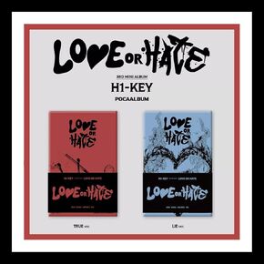 (POCA) H1-KEY LOVE OR HATE 3rd Mini Album (TRUE/LIE - Random Ver.) K-POP SEALED, UNDEFINED