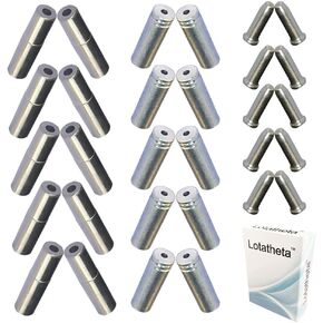 (إجمالي 30 قطعة 10 قطعة 5 مم سبائك فضية الطريق دراجة جبلية كابل فرامل يد الدراجة أطراف قبعات نهاية تجعيد + 10 قطعة 4 مم Shift Derailleur كابل أطراف نهاية + 10 قطعة تجعيد نهاية الكابل in Kuwait