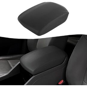 Car Center Console Armrest Cover for Honda Pilot 2009-2015, Vinyl Leather Interior Accessories, Console Lid Cushion Arm Rest Covering, Anti-Scratch, Gray