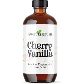 Cherry Vanilla, 4oz Premium Fragrance Oil, Aromatherapy, Diffuser, Crafts, Soap, Home Scents, Bath & Body, DIY Parfum and Much More. Versatile and Long-Lasting