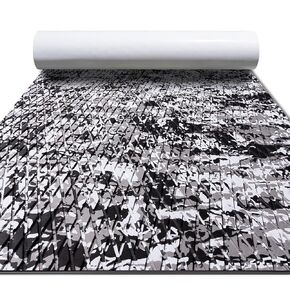 Boat Flooring EVA Foam Boat Decking Camo Marine Flooring Self-Adhesive Boat Mat Boat Carpet for Motorboat RV Yacht Kayak Surfboard, 47.2''x 15.7'', Snow Camo