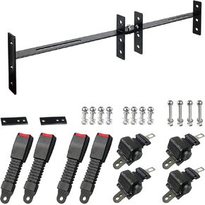 Universal Golf Cart Seat Belt, 4 Passengers (2+2) Ezgo Golf Cart Seat Belt, Retractable Club Car Seat Belts, Fits 4-Seats Golf Car for EZGO, Yamaha Club Car