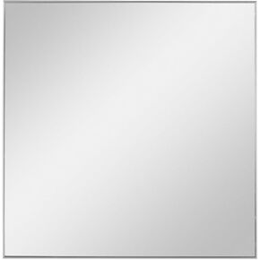 Alexo - 28 Inch Modern Square Mirror Silver