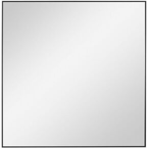 Alexo - 28 Inch Modern Square Mirror Black