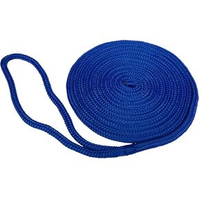 Taylor Made Products Premium Double Braided Nylon Dock Line, 15', 3/8", Blue