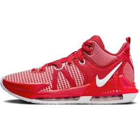 NIKE Lebron Witness 7 (Team) Basketball Shoes (DZ3299-600, University Red/University Red/White) Size 12