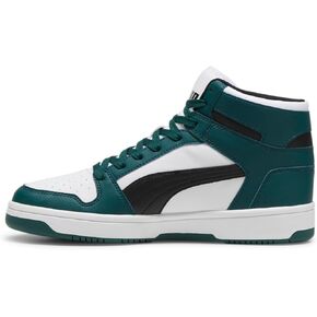 PUMA Men's Rebound Layup Sneaker, Dark Myrtle Black White, 8.5