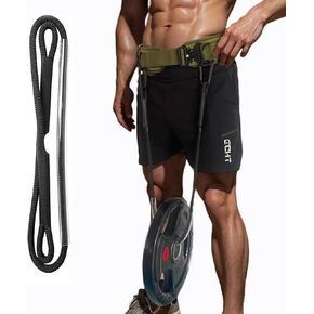 Weight-bearing Rope Made of Climbing Rope Material for weight lifting & Dip Belts, 100CM/39.37INCH length,10MM Diameter Sturdy Safe Lightweight Portable Rope for Pull Up belt and neck harness