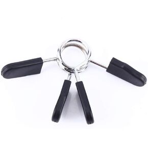 T best 2Pcs Spring Clip Collars, Barbell Dumbbell Lock Clamp Spring Collar Clip Exercise Collars Barbell Clip Clamps for Exercise Yoga Training Weight Clamps Barbell Clamps 1 Inch