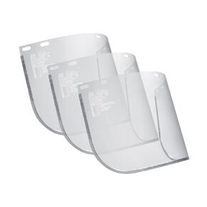 Blue Eagle Faceshield Replacement Visors (FC48) | Clear | High Impact Extrusion-grade Polycarbonate | 3 PCS