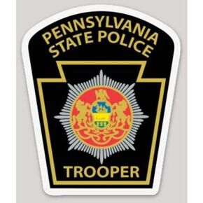 4 Inch Pennsylvania State Police Trooper Sticker for Car Vinyl Decal window Truck Window Car Bumper Sticker Laptop Decal Motorcycle Helmet
