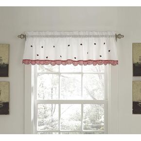 Today's Curtain Ladybug Meadow Swag 38"