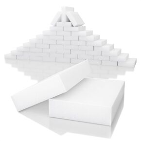 50Pcs Melamine Sponges for Cleaning - 10x6x2cm Magic Eraser Sponge Dish Sponges Kitchen Cleaning Supplies Baseboard Cleaning Tool White - Bathroom Cleaning Sponges Melamine Foam Sponges