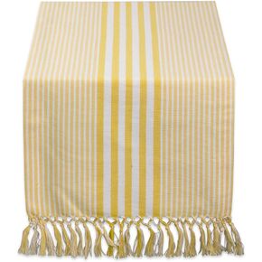 DII Multi Stripe Collection Tabletop, Deep Blue ("table runner, 14x72""")