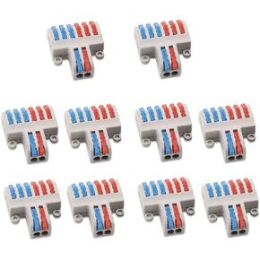 10 قطع من موصلات صامولة سلك الرافعة، موصل كابل توصيل سريع، كتلة طرفية للموصل in Kuwait
