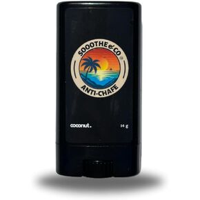 Sooothe&co Original Coconut Anti-Chafe Balm 14G | Chafing Cream in Stick Form to Prevent rubbing Leading to Chafing & raw Skin. Use for arm, Chest, Butt, Ball Chafing & Thigh Chafing