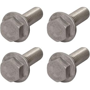 مسامير رأس سداسية شفة (M10x30mm) 4 قطع، مسمار سداسي بالكامل - لمثبتات أجهزة البناء المنزلية in Kuwait