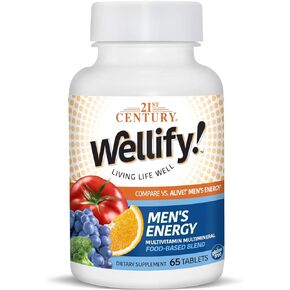 21st Century Wellify Men's Energy Multivitamins with Minerals, 65 Count