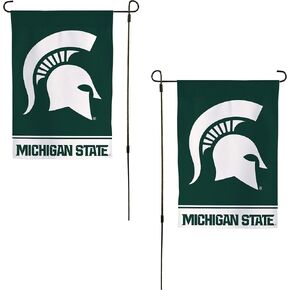 Desert Cactus Michigan State University Garden Flag Spartans MSU Banner 100% Polyester (Design A)