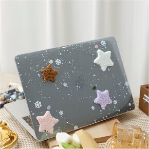 Compatible with MacBook Air 13 inch Case 2022-2018 M1 A2337 A2179 A1932, Touch ID, MacBook Air M1 Case, Pattern Plastic Laptop Hard Shell Case & Keyboard Cover for Mac Air 13, Flowers Dahlia