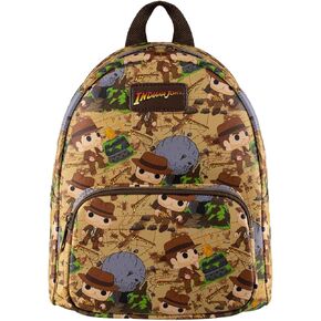 Loungefly Funko Pop! Indiana Jones: Raider of The Lost Ark All Over Print Mini-Backpack