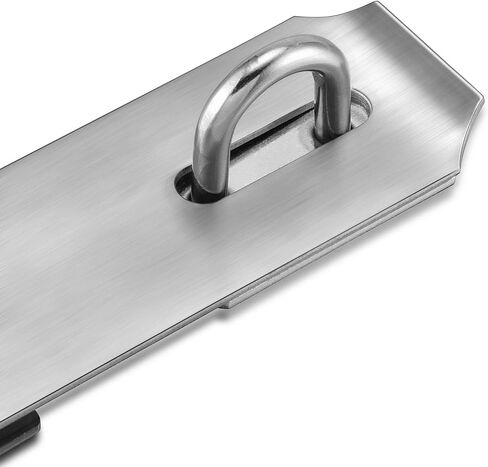 Lpraer 2 Pack Door Hasp Latch Lock 5 Inch Stainless Steel Safety Packlock Clasp Thick Door Gate Lock Hasp with Screws Brushed Finish for Furniture in Saudi Arabia