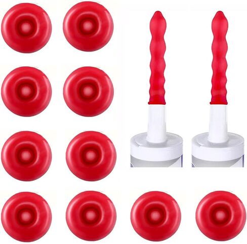 10 قطعة غطاء توفير السد الأحمر السد السدادة التوقف السد أنبوب التشطيب أداة لختم والحفاظ in Kuwait