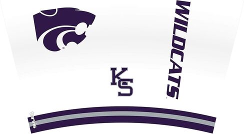 كوب Tervis مصنوع في الولايات المتحدة الأمريكية بجدار مزدوج من جامعة ولاية كانساس KSU Wildcats المعزولة يحافظ على المشروبات باردة وساخنة، 24oz، تقليد in Saudi Arabia