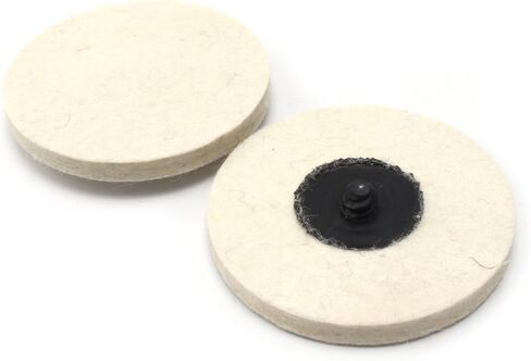10 Piece 3" Wool QC Disc Polishing Buffing Pads Wheels in Saudi Arabia
