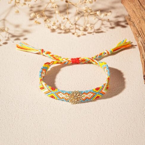 أساور بوهو للنساء والفتيات سوار شاطئ مضفر يدوياً قابل للتعديل in Kuwait