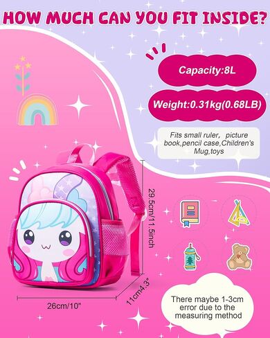 Toddler backpack,Preschool backpack for 2-4 children,kid's backpack with safety harness,Lunch schoolbag for Kids Boys Girls.Small backpack.Blue in Saudi Arabia